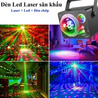 Đèn laser sân khấu cao cấp  hiệu ứng laser, LED RGB nháy theo nhạc cho phòng hát, phòng bay, karaoke