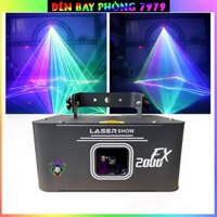 Đèn Laser Sân Khấu Quét Tia FX2000 Với Công Nghệ Quét Tia 3D Cảm Biến Theo Nhạc Dùng Cho Sân Khấu