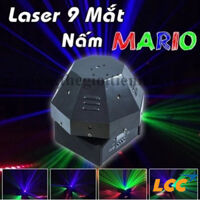 Đèn laser sân khấu trung tâm cao cấp nấm mario 9 mắt
