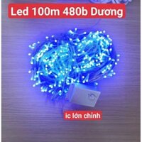 đèn led 100 mét 480 bóng màu xanh dương trang trí noel và trang trí năm mới cho nhà cửa sân vườn siêu bền và đẹp giá tốt