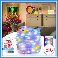 Đèn Led 10M Điều Khiển APP 16 Triệu Màu cổng USB đèn trang trí phòng ngủ - Cuộn nháy đuổi 10M tặng kèm điều khiển 02133