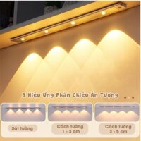 Đèn LED 3 Bóng Dài 40cm - Cảm Biến Chuyển Động Nhiều Màu Hiệu Ứng Độc Đáo Cảm Ứng Mini Siêu Sáng Phòng Ngủ Nhà Bếp