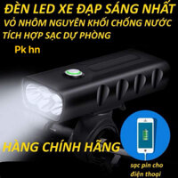 Đèn led 3 Mắt siêu sáng BX 3 vỏ nhôm kèm sạc dự phòng tiện lợi cao cấp