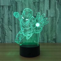 Đèn led 3D RGB Iron man