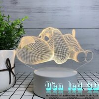 Đèn led 3D USB ĐÈN TRANG TRÍ 16 MÀU CÓ ĐIỂU CHUYỂN CHẾ ĐỘ MÀU