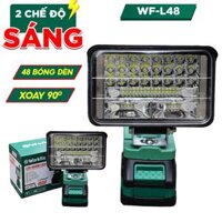 Đèn Led 48 Bóng 72w WORKFIX WF-L48, Dùng Liên Tục 12 Tiếng, Chân Pin Phổ Thống, Lõi đồng 100%