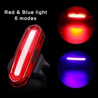 Đèn LED 6 Chế Độ Xoay 360, Đèn Tín Hiệu Cảnh Báo Gắn Cọc Yên Ghi Đông Xe Đạp (Kèm Dây Sạc)