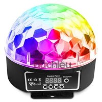 Đèn LED 7 màu vũ trường cảm ứng nhạc 18w, Đèn LED xoay 7 màu sân khấu chớp theo nhạc, Đèn nháy theo nhạc,  KP22