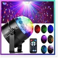Đèn Led 7 Màu Vũ Trường, Sân Khấu, Karaoke, Đèn Xoay Vũ Trường, Bar Cảm Ứng Theo Nhạc Có Remote Điều Khiển