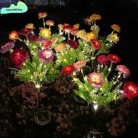 Đèn LED AGOODTHING, Đèn bãi cỏ chống nước 7 đầu, Đèn dự tiệc ngày lễ Sân ngoài trời Trang trí sân vườn Đèn lồng hoa sen tuyết