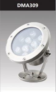 Đèn led âm nước ánh sáng đơn sắc 9W