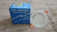 Đèn led âm trần 3 màu D90 downlight viền trắng 7w