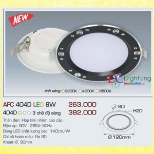 Đèn led âm trần Anfaco AFC 404D