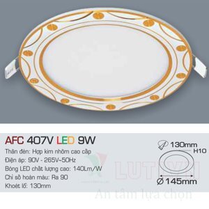 Đèn led âm trần Anfaco AFC 407V - 9W