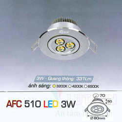Đèn led âm trần Anfaco AFC 510 - 3W
