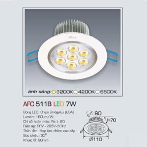 Đèn led âm trần Anfaco AFC 511B - 7W