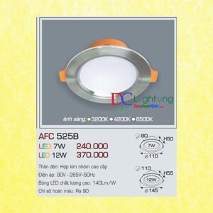Đèn led âm trần Anfaco AFC 525B - 7W