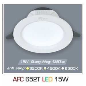 Đèn led âm trần Anfaco AFC 652T - 15W