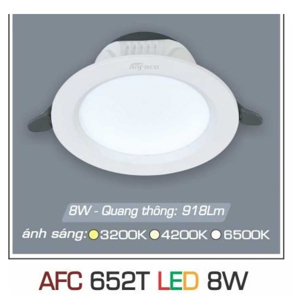 Đèn led âm trần Anfaco AFC 652T - 8W