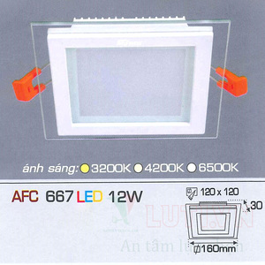 Đèn led âm trần Anfaco AFC 667 - 12W