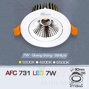 Đèn led âm trần Anfaco AFC 731 - 7W