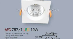 Đèn led âm trần Anfaco AFC 757/1 - 12W