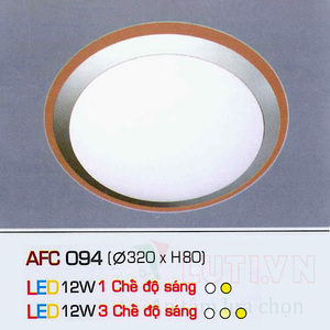 Đèn led âm trần Anfaco AFC-094 - 12W, LED