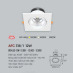 Đèn led âm trần Anfaco AFC 318/1 - 12W