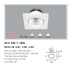 Đèn led âm trần Anfaco AFC 318/1 - 12W