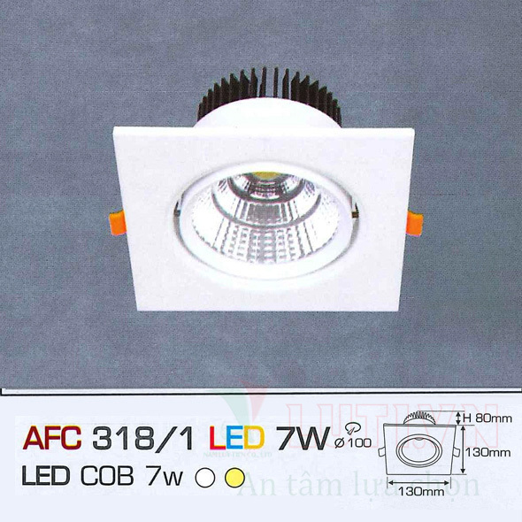 Đèn led âm trần Anfaco AFC 318/1 - 7W