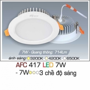Đèn led âm trần Anfaco AFC-417 - 7W, 1CĐ