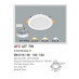 Đèn led âm trần Anfaco AFC-417 - 7W, 3CĐ
