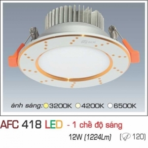 Đèn led âm trần Anfaco AFC 418 - 12W