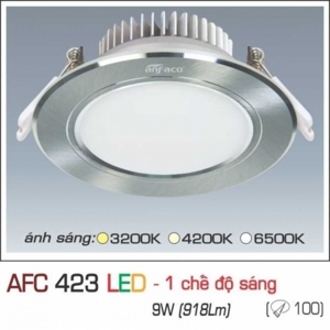 Đèn led âm trần Anfaco AFC-423- 9W, 1CĐ