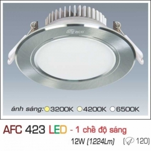 Đèn led âm trần Anfaco AFC-423- 12W, 1CĐ