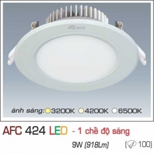 Đèn led âm trần Anfaco AFC-424 - 9W, 1CĐ