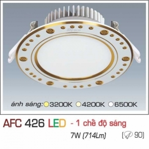 Đèn led âm trần Anfaco AFC-426 - 7W, 1CĐ