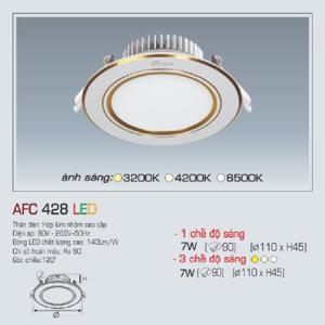 Đèn led âm trần Anfaco AFC 428 - 7W, 1CĐ