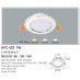Đèn led âm trần Anfaco AFC-433 - 7W, 3CĐ