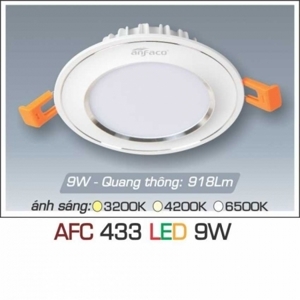 Đèn led âm trần Anfaco AFC-433 - 9W, 1CĐ
