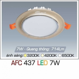 Đèn led âm trần Anfaco AFC-437 - 7W, 1CĐ