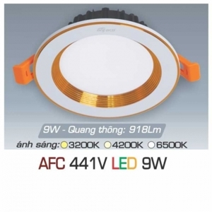 Đèn led âm trần Anfaco AFC-441V - 9W, 1CĐ