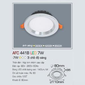 Đèn led âm trần Anfaco AFC-441B - 7W, 1CĐ