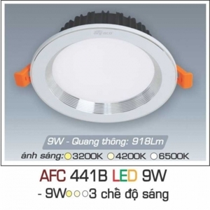 Đèn led âm trần Anfaco AFC-441B - 9W, 1CĐ