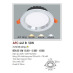 Đèn led âm trần Anfaco AFC-441B - 12W, 3CĐ