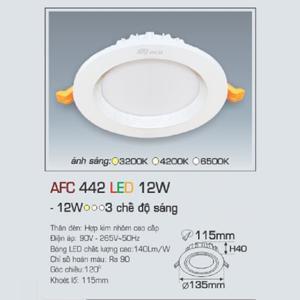 Đèn led âm trần Anfaco AFC-442 - 12W, 1CĐ