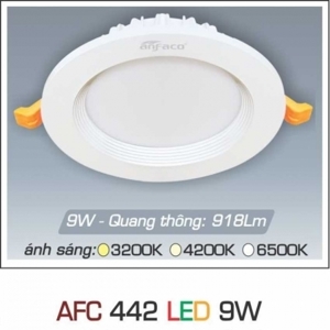 Đèn led âm trần Anfaco AFC-442 - 9W, 1CĐ
