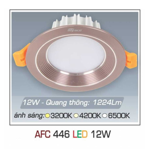 Đèn led âm trần Anfaco AFC-446 - 12W, 1CĐ