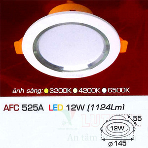 Đèn led âm trần Anfaco AFC-525A - 12W