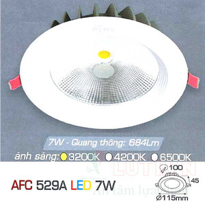 Đèn led âm trần Anfaco AFC-529A - 7W